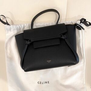 Celine belt nano in black